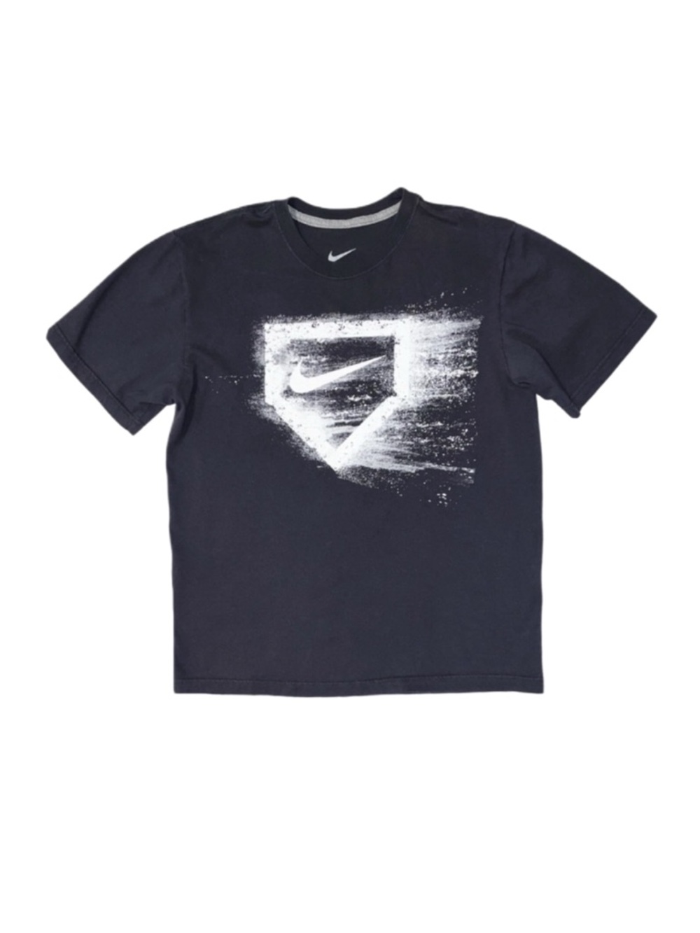 NIKE Men's Dark Grey Graphic Short Sleeve Shirt Size Medium